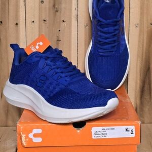 CHARLY Mens 7.5 M Royal Blue Lightweight Mesh Kasumi Walking Running Sneaker NIB